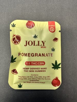 Jolly Mini 1:1 THC/CBN 2pk Pomegranate