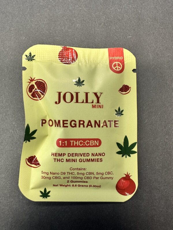 Jolly Mini 1:1 THC/CBN 2pk Pomegranate