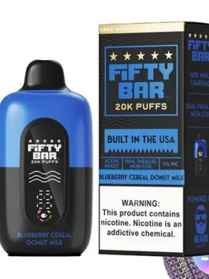 Fifty Bar 20k Blueberry Cereal Donut Milk