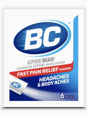 Pain relief aspirin powder