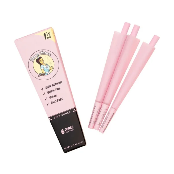 Blazy Susan Pink 1 1/4 Cones 6pk