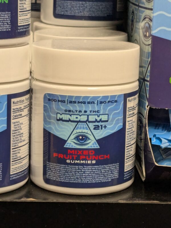 Minds Eye D9 FP Gummies 500mg