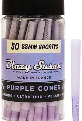 Blazy Susan Purple Shorty Cones 50ct