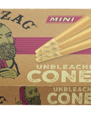 Zig Zag Unbleached Cones Mini 24pk