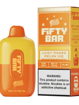Fifty Bar Juicy Mango Melon Ice