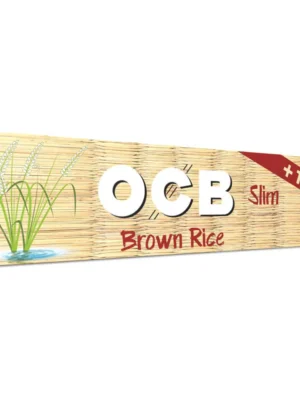 OCB Brown Rice Slim King Papers w/Tips