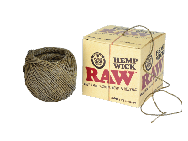 Raw Hemp Wick 250ft