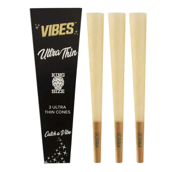 Vibes Ultra Thin King Size Cones 3pk