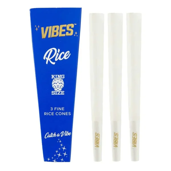 Vibes Rice King Size Cones 3pk