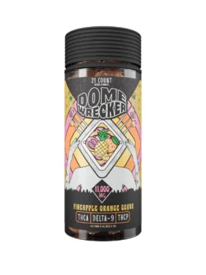 Dome Wrecker 11,000mg THCA/D9/THCP Gummies Pineapple Orange Guava