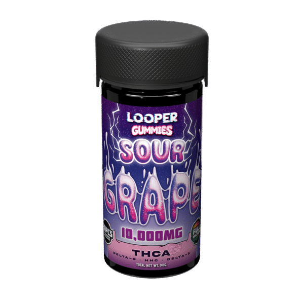 Looper Gummies Sour Grape 10,000mg