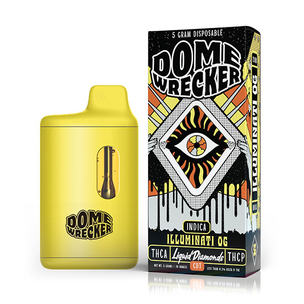 Dome Wrecker THCA/Liquid Diamonds/THCP 3.5G Dispo Illuminati OG