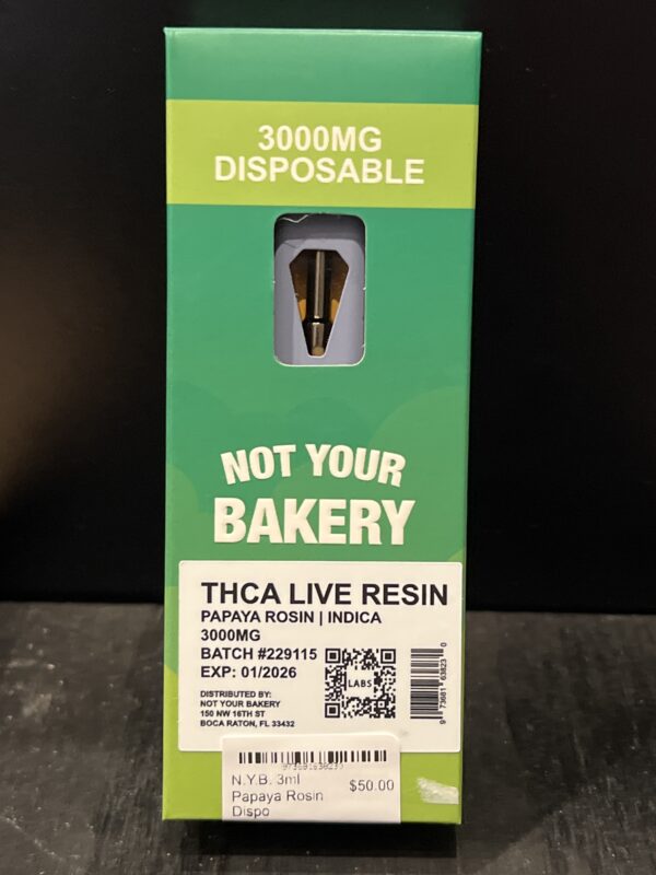 N.Y.B. 3ml Papaya Rosin Dispo