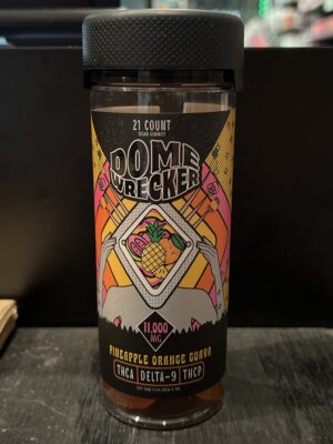Dome Wrecker 11,000mg THCA/D9/THCP Gummies Pineapple Orange Guava
