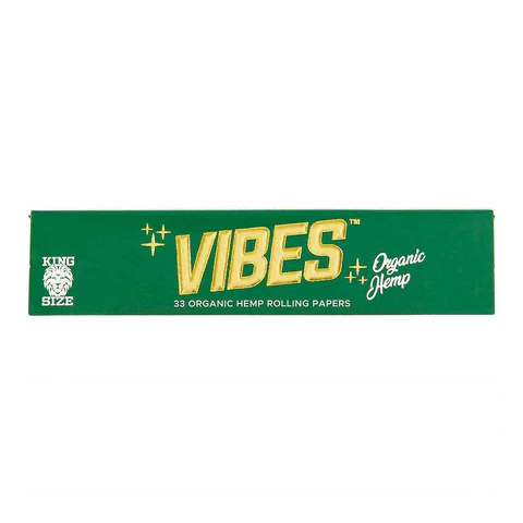 Vibes King Size Green Organic Hemp Papers
