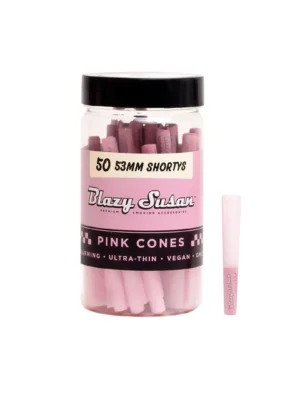 Blazy Susan Pink Shorty Cones 50ct