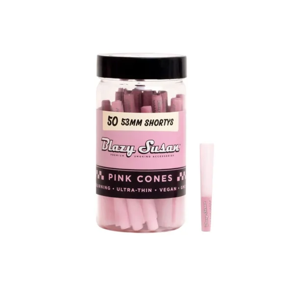 Blazy Susan Pink Shorty Cones 50ct