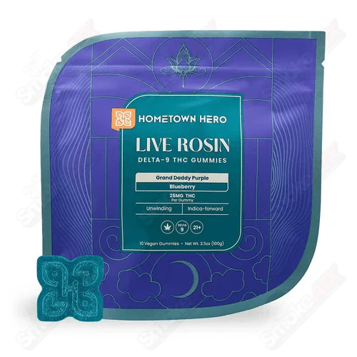 Hometown Hero Live Rosin Gummies 250mg