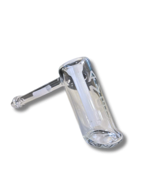Clear/White Hammer Bubbler, Austin Made Glass Co.