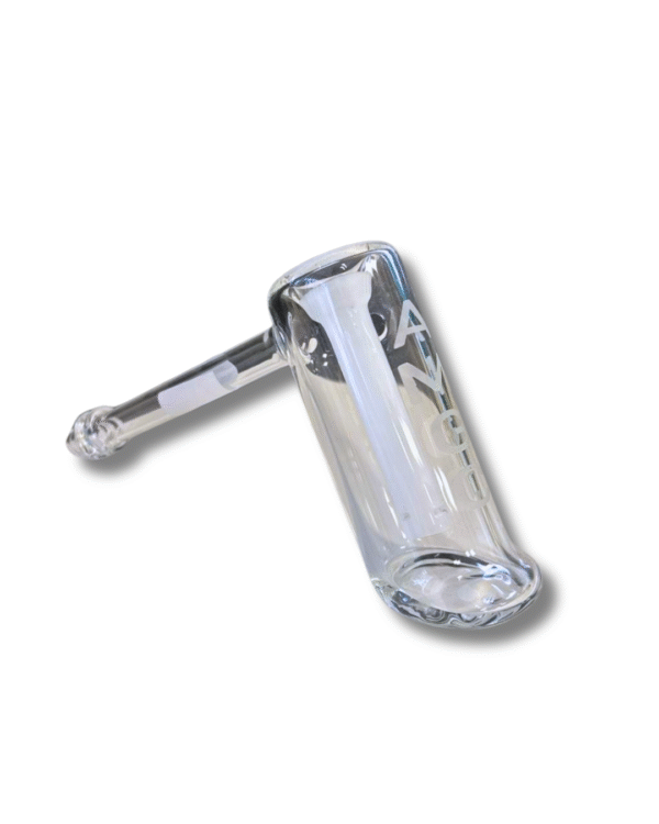 Clear/White Hammer Bubbler, Austin Made Glass Co.