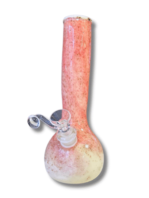 Pink & White Textured Water Pipe, Special K Soft Glass