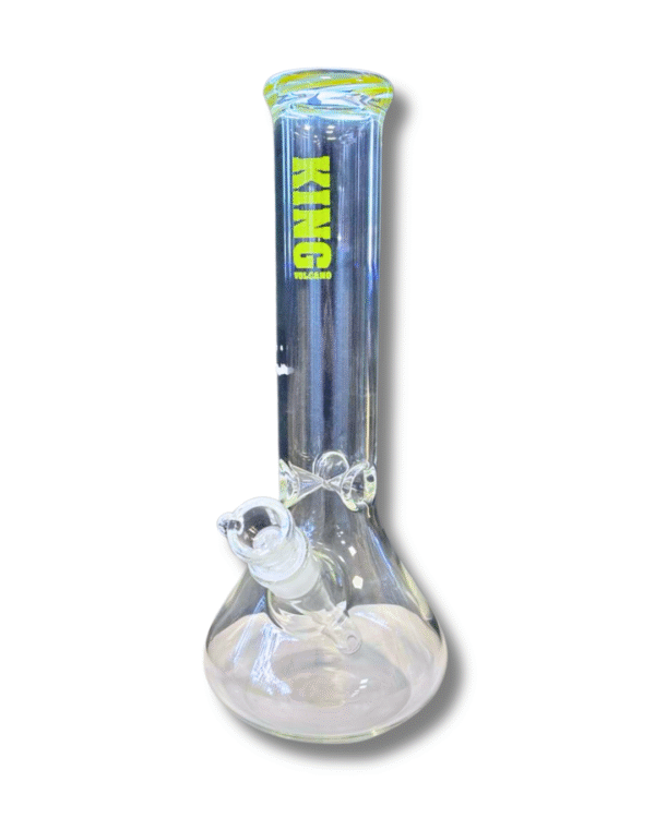 Clear Beaker 14mm Water Pipe, King Volcano