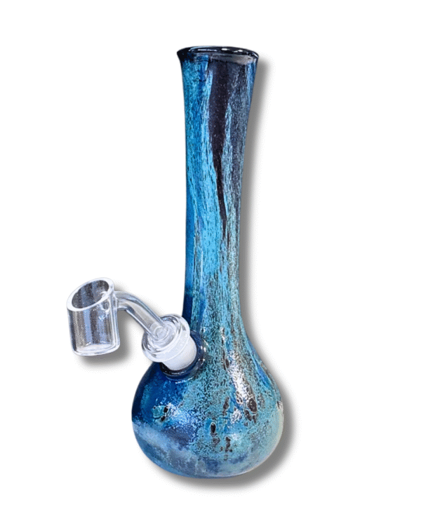 Blue Textured Water Pipe, Special K Soft Glass