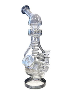 Clear 14" Recycler Water Pipe w/ Percolators
