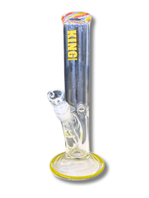 Clear Straight Tube 14mm Water Pipe, King Volcano