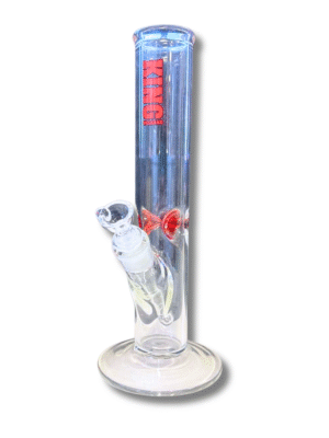 Clear Straight Tube 14mm Water Pipe, King Volcano