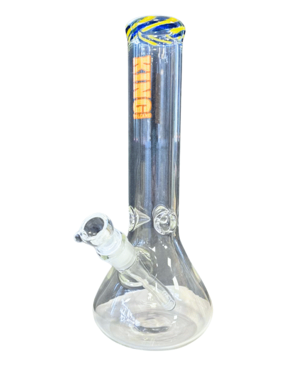 Clear Beaker 14mm Water Pipe, King Volcano