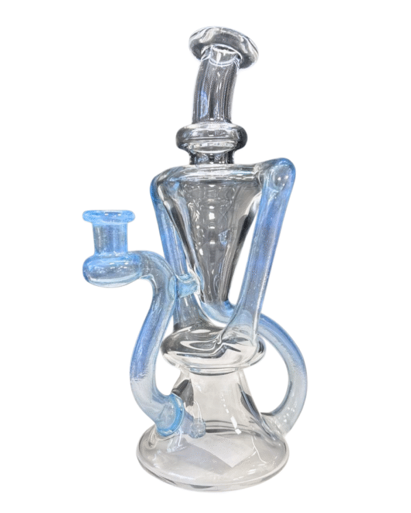 Clear 8" Fumed Recycler Water Pipe