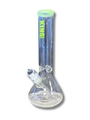 Clear Beaker 14mm Water Pipe, King Volcano