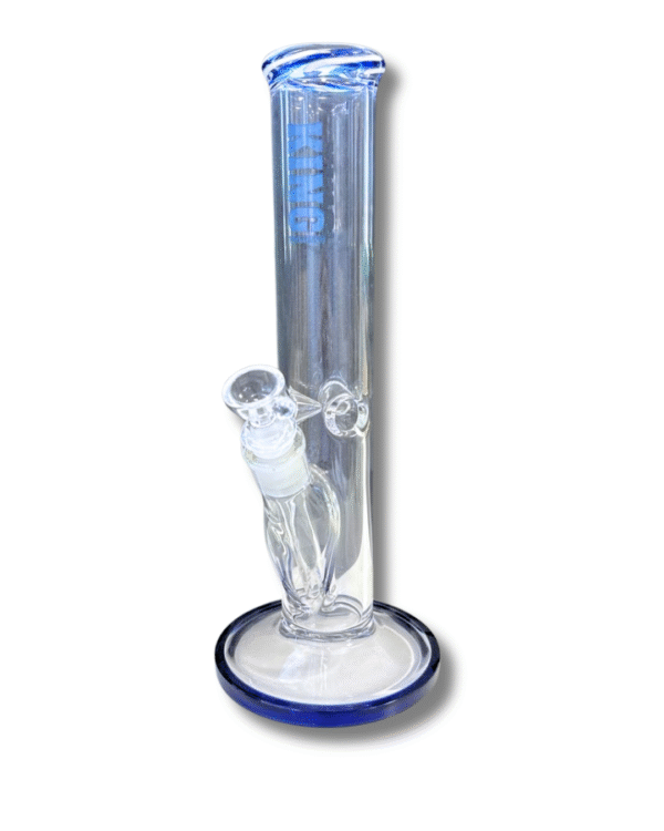 Clear Straight Tube 14mm Water Pipe, King Volcano