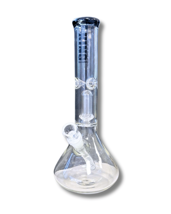 Clear Beaker 14mm Water Pipe w/ Percolator, King Volcano
