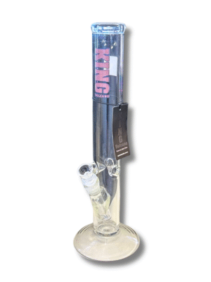 Clear Straight Tube 14mm Water Pipe, King Volcano