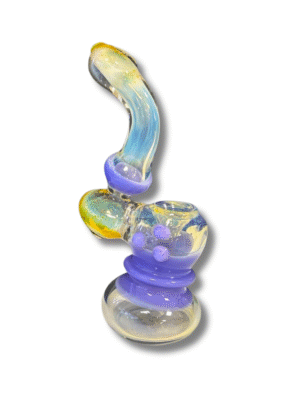 Clear/Purple Fumed 6" Bubbler testing