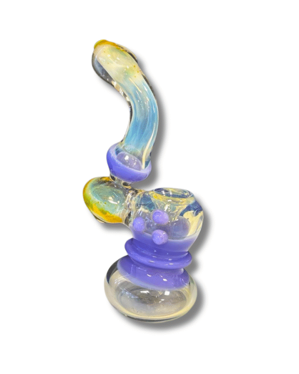 Clear/Purple Fumed 6" Bubbler testing