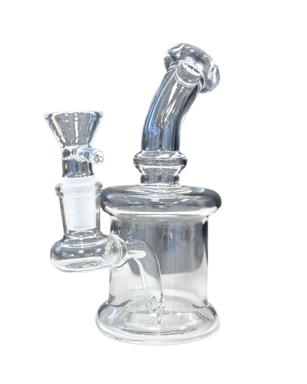 Clear 5.5" Bent Neck Water Pipe