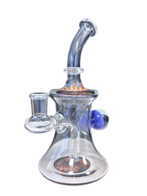 Clear/Wig Wag 7.5" Water Pipe, Boss Hoss