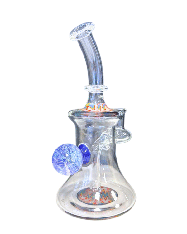 Clear/Wig Wag 7.5" Water Pipe, Boss Hoss