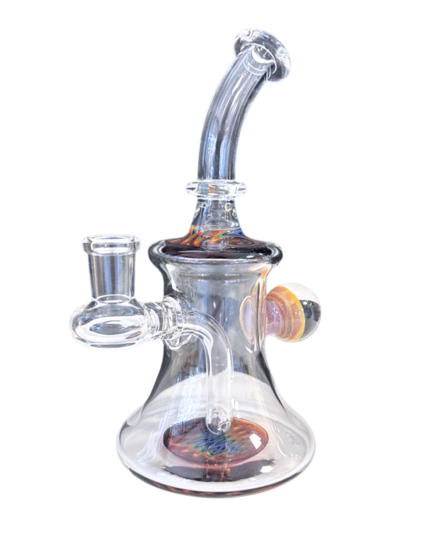 Clear/Wig Wag 7.5" Water Pipe, Boss Hoss