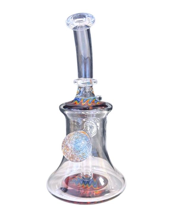 Clear/Wig Wag 7.5" Water Pipe, Boss Hoss