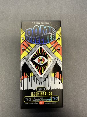Dome Wrecker THCA/Liquid Diamonds/THCP 3.5G Dispo Illuminati OG