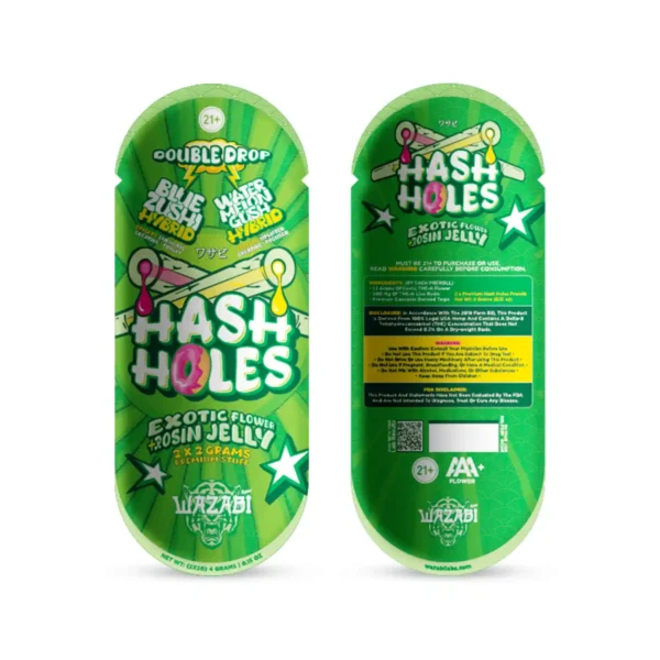 Wazabi 2G hash hole Blue Zushi/ watermelon gush