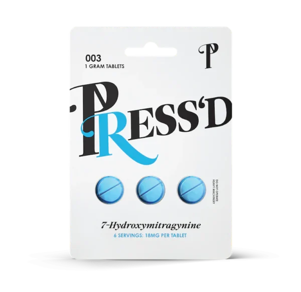 Press'd 7-Hydroxymitragynine 1G Tablets 3pck