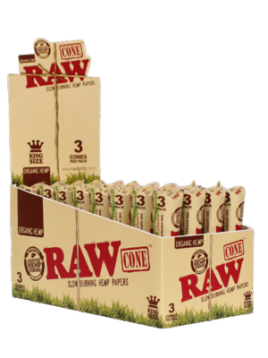 Raw Organic Cones King Size 3pk