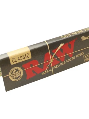 Raw 1 1/4 Black Classic Papers