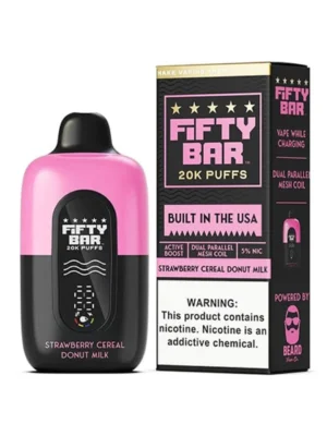 Fifty Bar Strawberry Cereal Donut Milk 20k