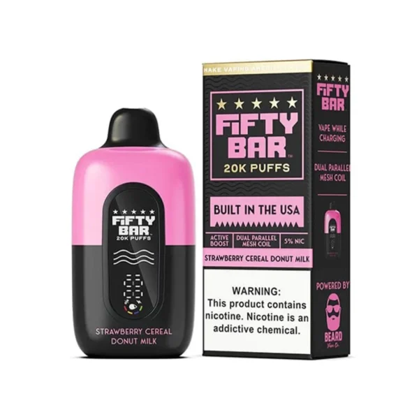 Fifty Bar Strawberry Cereal Donut Milk 20k